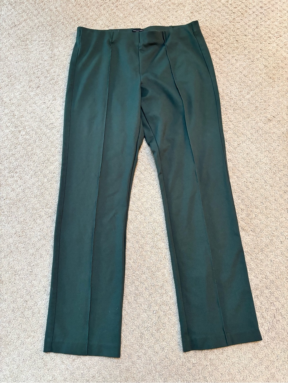 Banana Republic Women's Pull-On Straight Leg Ponte Pants, Green, Size L